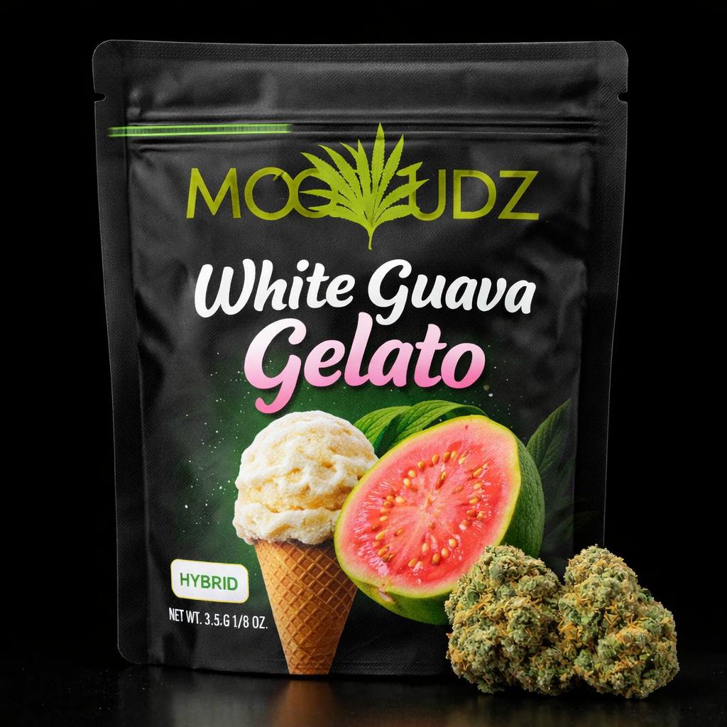White Guava Gelato moodbudz White Guava Gelato