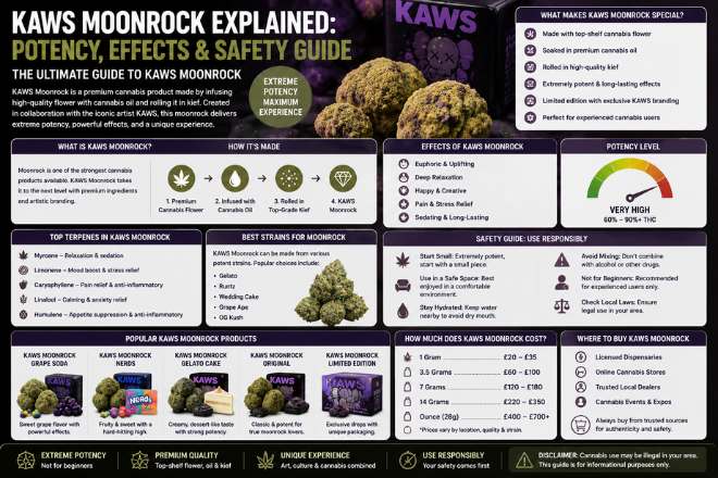 KAWS Moonrock Explained: Potency, Effects, Safety, and What You Should Know
