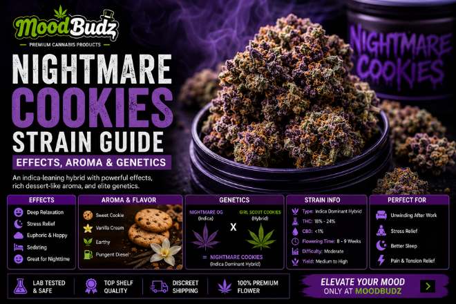 Nightmare Cookies Strain Guide | Effects, Aroma & Genetics
