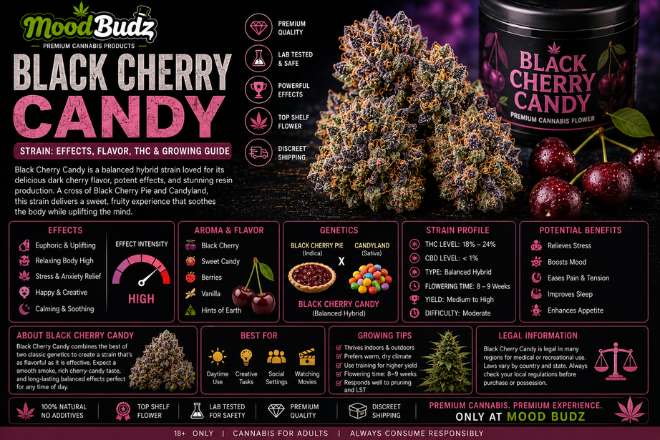 Black Cherry Candy Strain | Effects, Flavor & THC Guide
