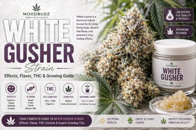 White Gusher Strain | Effects, Flavor & THC Guide